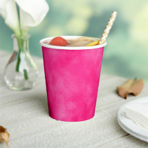 Vasos De Papel Efecto de nube de tormenta de estilo Magenta