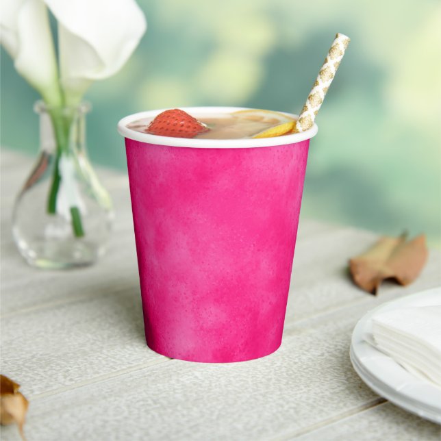 Vasos De Papel Efecto de nube de tormenta de estilo Magenta (in situ)