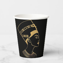 Vasos De Papel  egyption pharaoh  art paper coffee cups 