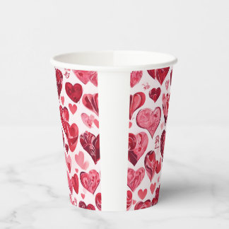 Vasos De Papel El amor está en el diseño de aire-corazón