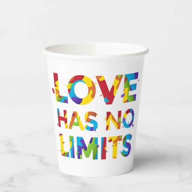 Vasos De Papel El amor no tiene límites (Izquierda)