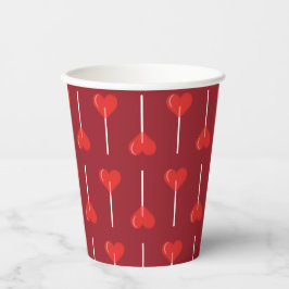 Vasos De Papel El amor picante hunde al rojo