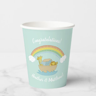 Vasos De Papel El Baby Shower Ark Boho de Noah