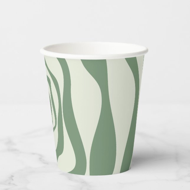 Vasos De Papel El Bce y el Flujo 4 en Verde (Anverso)