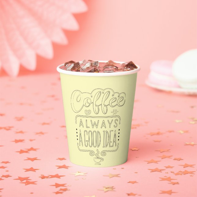 Vasos De Papel el café es una buena idea (in situ)