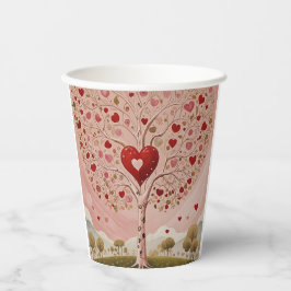 Vasos De Papel El corazón