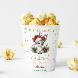 Vasos De Papel El cumpleaños de los navidades más maravillosos