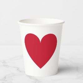 Vasos De Papel El día de San Valentín