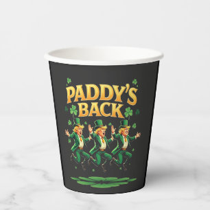 Vasos De Papel El divertido día de San Patricio de Trump vuelve c