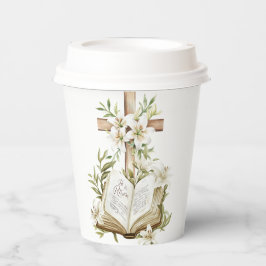 Vasos De Papel Él es Risen | Cruzar con la Biblia