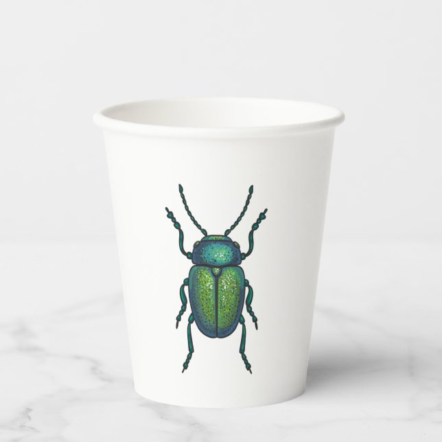 Vasos De Papel El escarabajo tanco (Anverso)