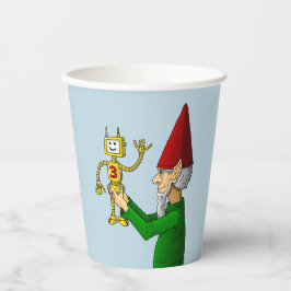 Vasos De Papel El fabricante de juguetes de Santa