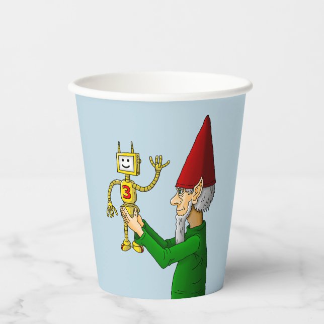 Vasos De Papel El fabricante de juguetes de Santa (Anverso)