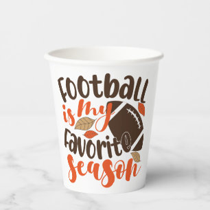 Vasos De Papel El fútbol es mi sesión favorita