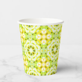 Vasos De Papel El género de la estrella verde amarillo brillante 