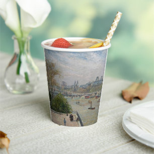 Vasos De Papel El Louvre, la primavera de Camille Pissarro