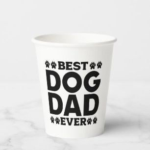 Vasos De Papel El mejor padre del perro - Padre del dueño del per