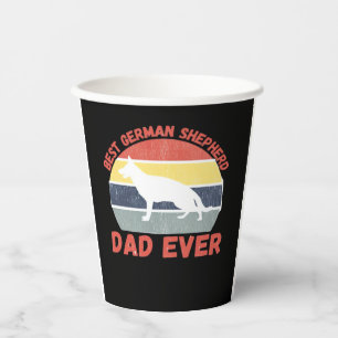 Vasos De Papel El mejor padre pastor alemán citó a Funny Shepherd