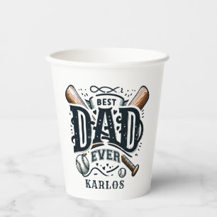 Vasos De Papel El mejor papá de béisbol de la historia