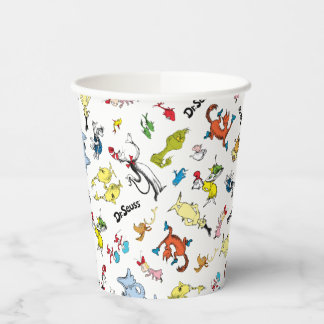 Vasos De Papel El mundo del patrón de Dr. Seuss