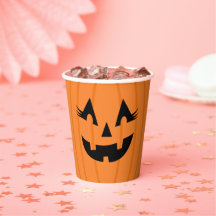 El Naranja Girly Jack O Lantern con Halloween
