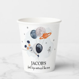 Vasos De Papel El niño del espacio exterior, primer viaje alreded