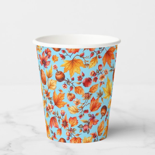 Vasos De Papel El otoño está en el aire (Anverso)