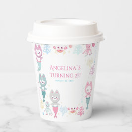 Vasos De Papel El Papel Cubre El Cumpleaños Náutico.