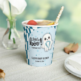 Vasos De Papel El pequeño fantasma azul casi se debe a Baby Showe