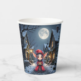 Vasos De Papel El pequeño mensajero de Navidad.