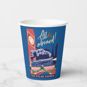 Vasos De Papel El Polar Express - ¡Todos a bordo!