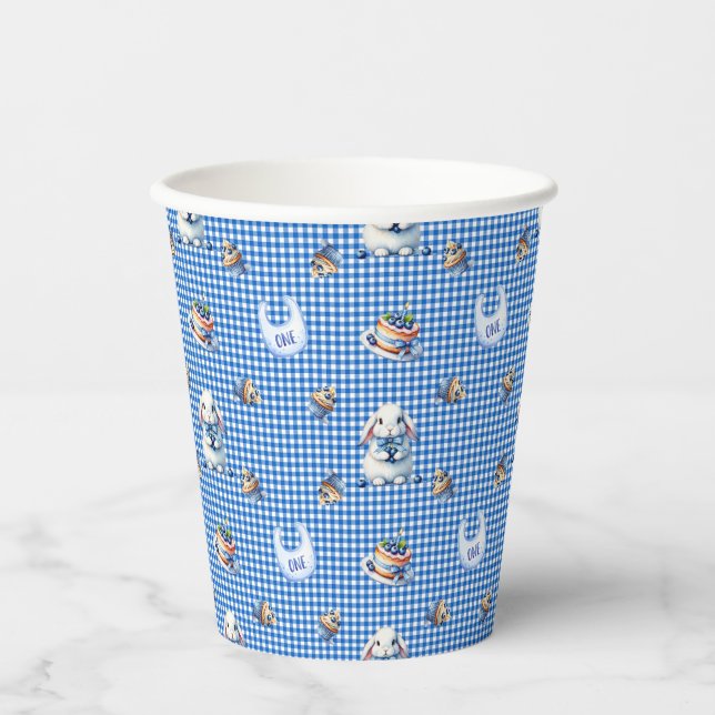 Vasos De Papel ¡El primer cumpleaños de Blueberry Bunny! (Anverso)