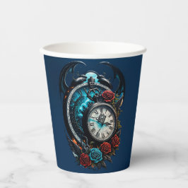 Vasos De Papel El reloj en la niebla del infinito.