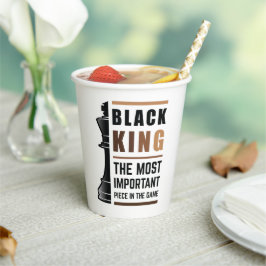 Vasos De Papel El Rey Negro La Pieza Más Importante En El Juego 2