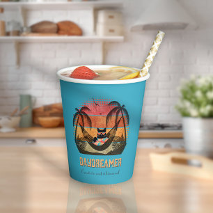 Vasos De Papel El sueño de un gato tropical de Guay