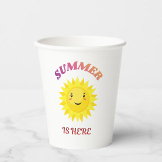 Vasos De Papel El verano está aquí 