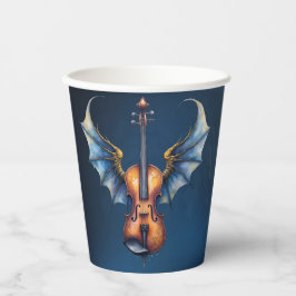 Vasos De Papel El Violín Alado de Reinos a la Luz de la Luna