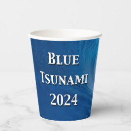 Vasos De Papel Elecciones Blue Tsunami 2024