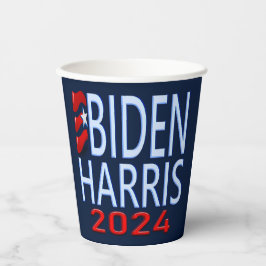 Vasos De Papel Elecciones presidenciales de Biden Harris 2024