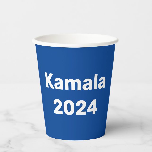 Vasos De Papel Elecciones presidenciales de Kamala 2024 (Anverso)