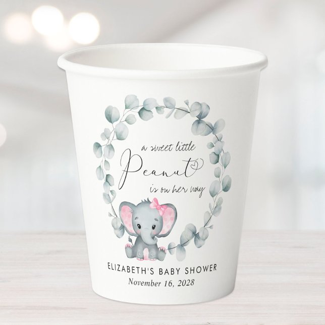 Vasos De Papel Elefante Cutto Eucalyptus Niña Ducha (Subido por el creador)