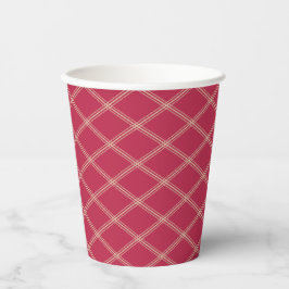 Vasos De Papel Elegancia Art Deco de arena magenta y desierto