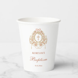 Vasos De Papel Elegant Frame Holy Cross Baptism