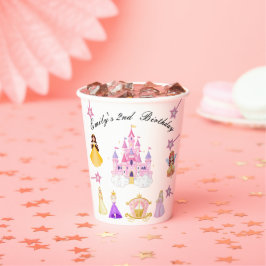 Vasos De Papel Elegant Princess Birthday Celebration
