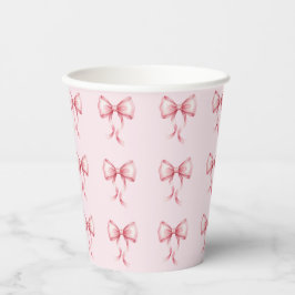 Vasos De Papel Elegant Ribbon Pattern Birthday Party