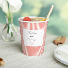 Vasos De Papel Elegant Viviid Wedding Paper cup