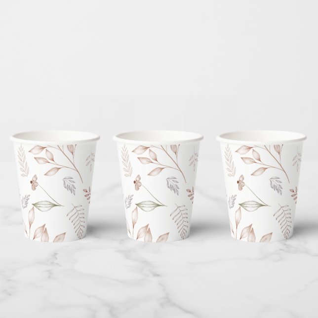 Vasos De Papel Elegant Wildflower Rustic Floral Garden Paper Cup (Multi)
