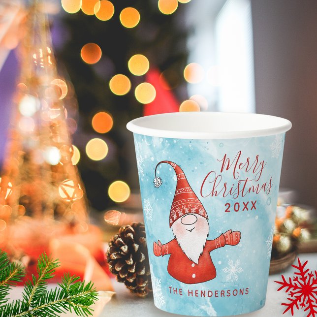 Vasos De Papel Elegante azul azul azul dulce navidad (Subido por el creador)