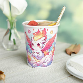Vasos De Papel Elegante Baby Shower Dragon