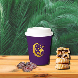 Vasos De Papel Elegante camello dorado